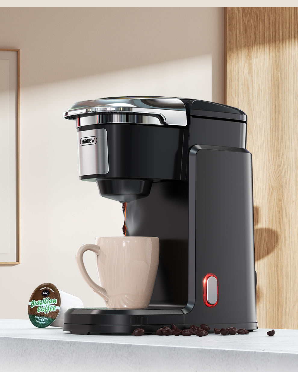 HiBREW Single Serve Coffee Maker