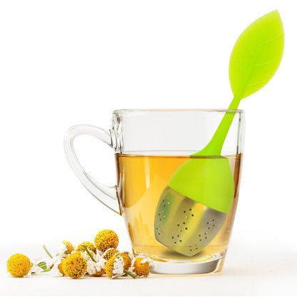 Silicone and Stainless-Steel Tea Leaf Strainer