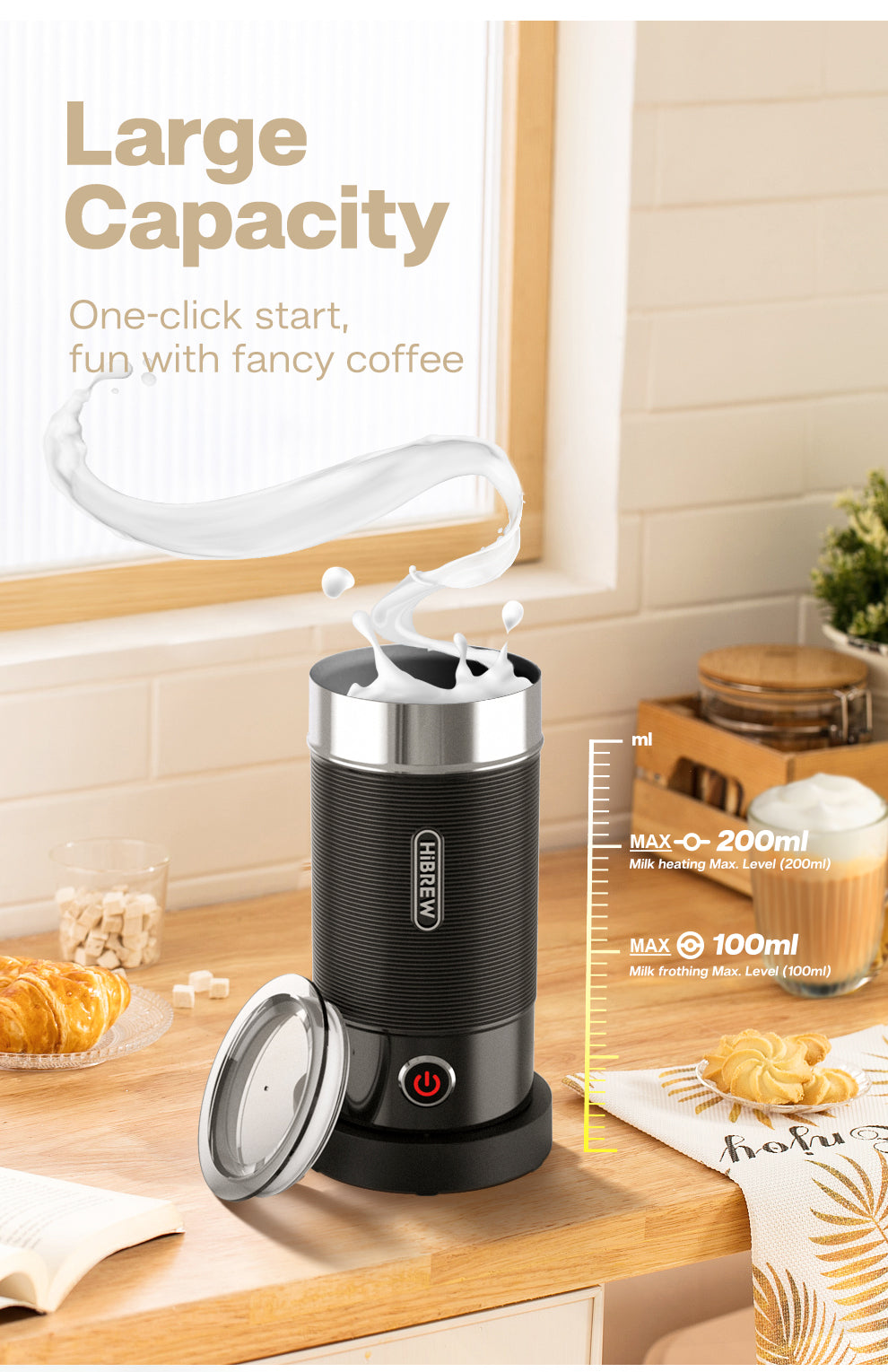 HiBREW Milk Frother