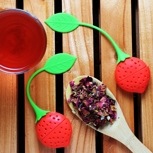 Strawberry Style Silicone Tea Leaf Strainer